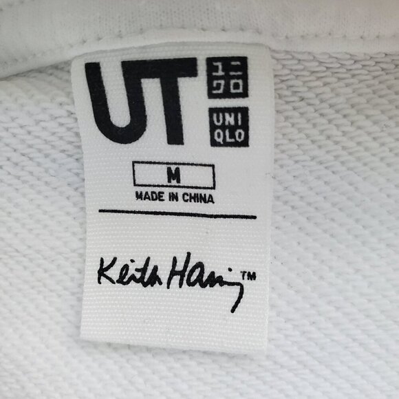 KEITH HARING x TOKYO 80s Art Pop Shop Long Sleeve Sweat Pullover Hoodie M - Picture 5 of 16